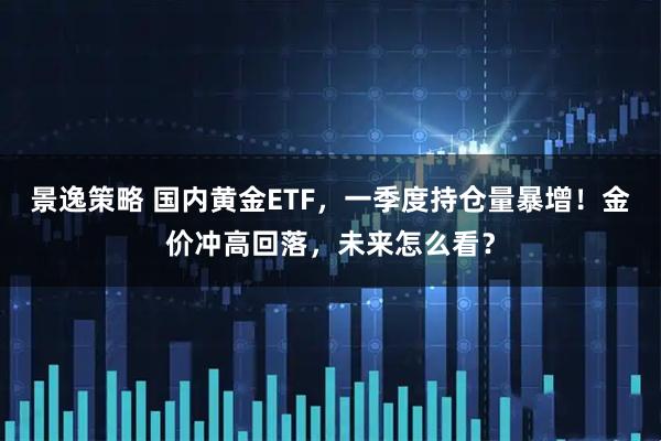 景逸策略 国内黄金ETF，一季度持仓量暴增！金价冲高回落，未来怎么看？