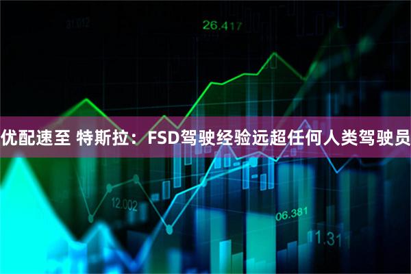 优配速至 特斯拉：FSD驾驶经验远超任何人类驾驶员