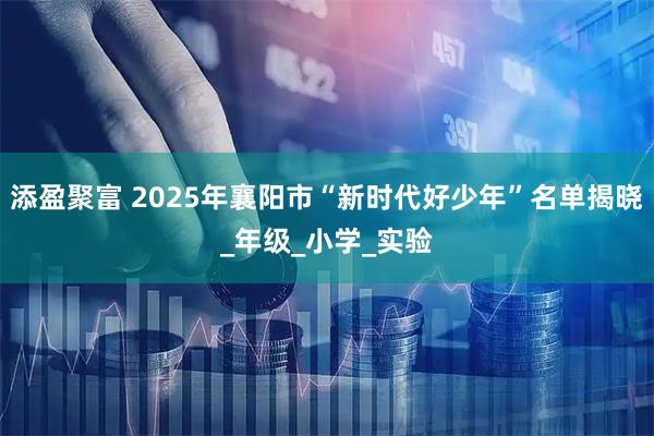 添盈聚富 2025年襄阳市“新时代好少年”名单揭晓_年级_小学_实验