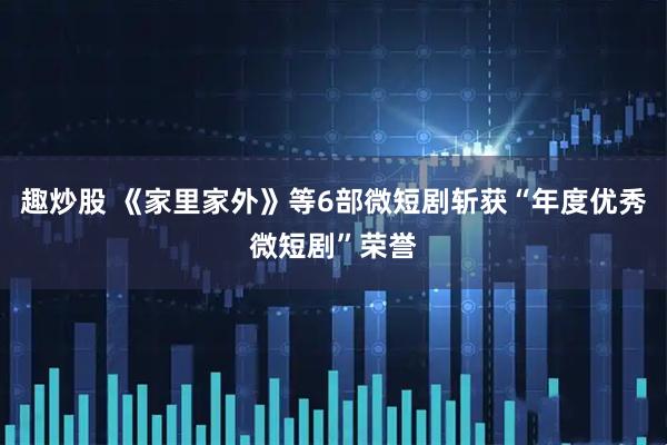 趣炒股 《家里家外》等6部微短剧斩获“年度优秀微短剧”荣誉
